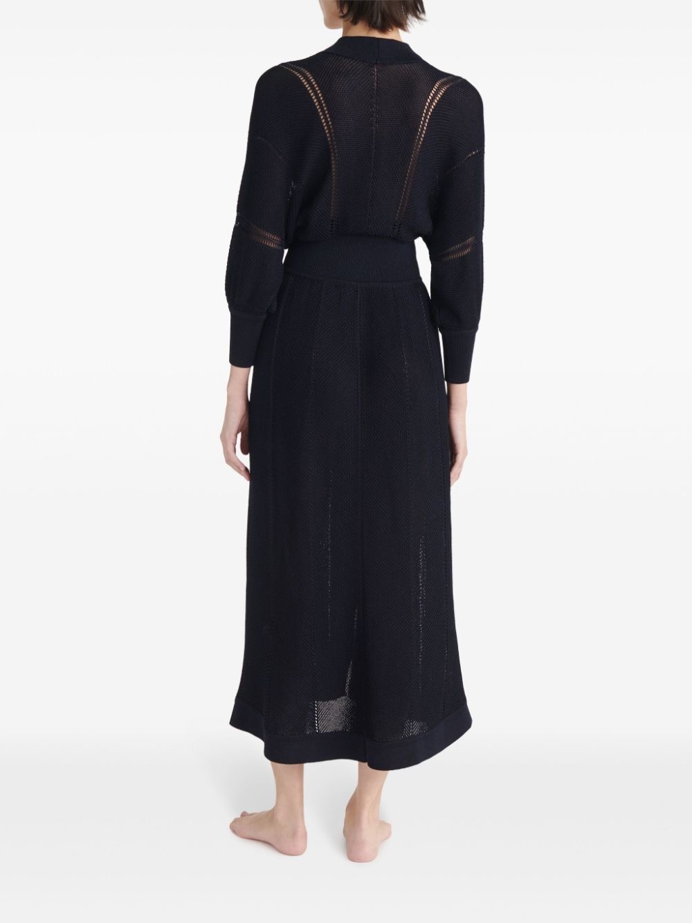 Stella knitted V-neck dress - 3
