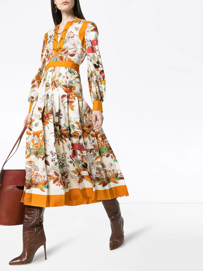 GUCCI x Disney floral-print midi dress outlook