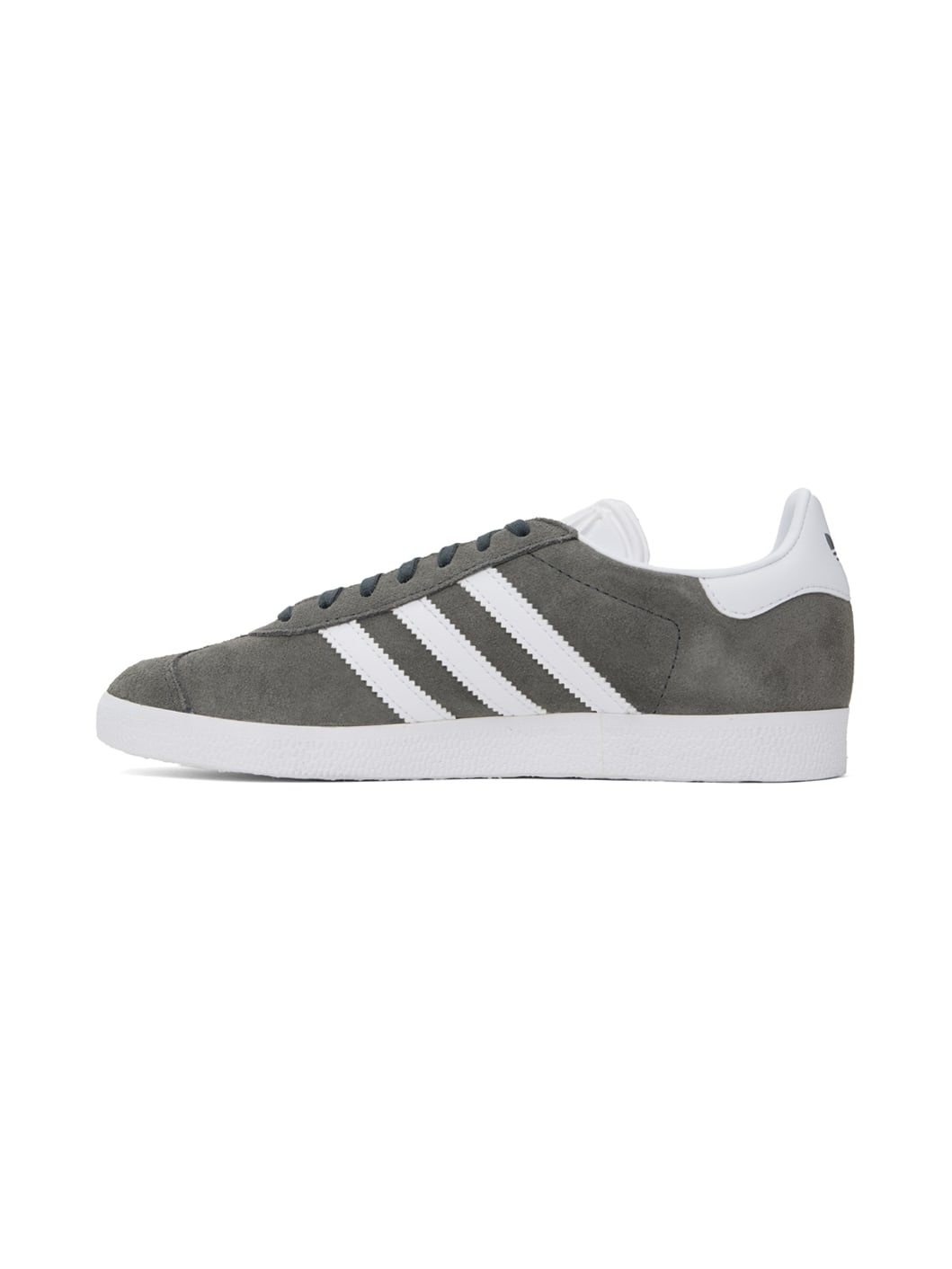 Gray & White Gazelle Sneakers - 3