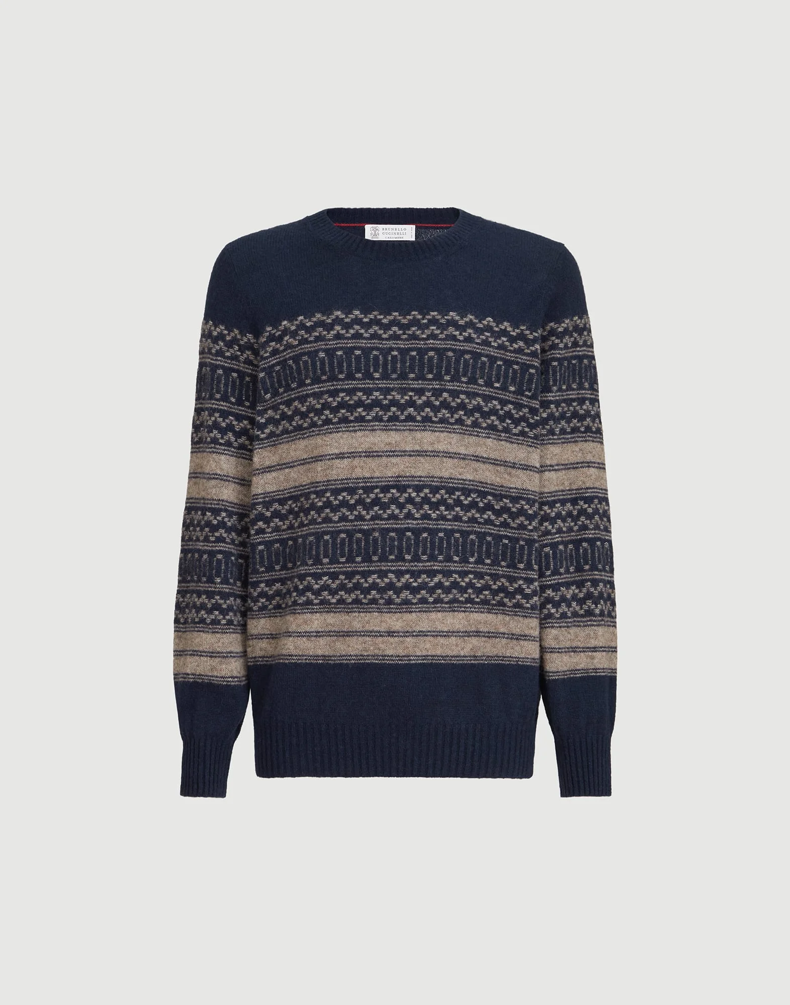 Alpaca, cashmere and wool nordic jacquard sweater - 1