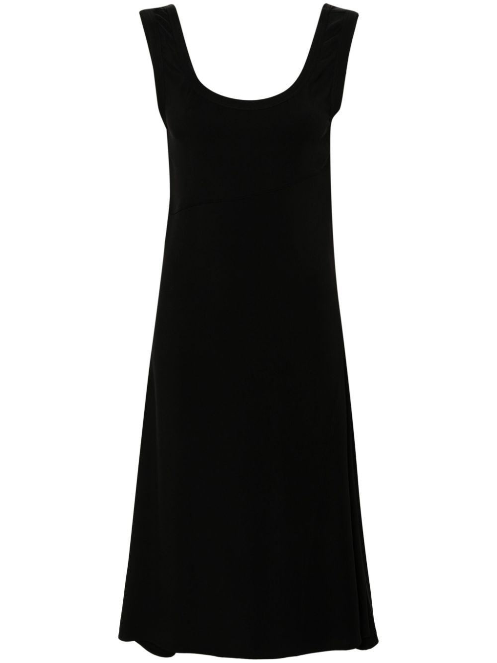 scoop-neck midi dress - 1