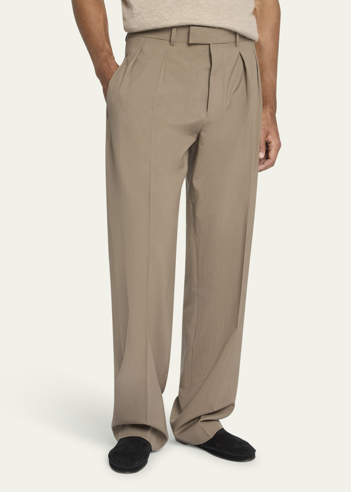 Men's Mikeno Pleated Wool Pants - 4
