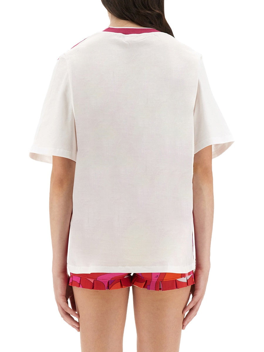 Pucci Women T-Shirt With "Iris" Print - 3