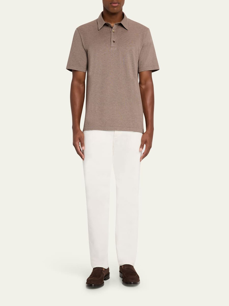 Brioni Men's Jersey Pique Polo Shirt outlook