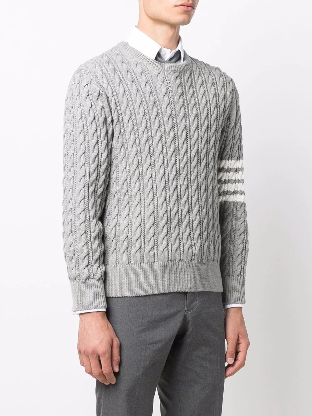 4-Bar cable-knit jumper - 3