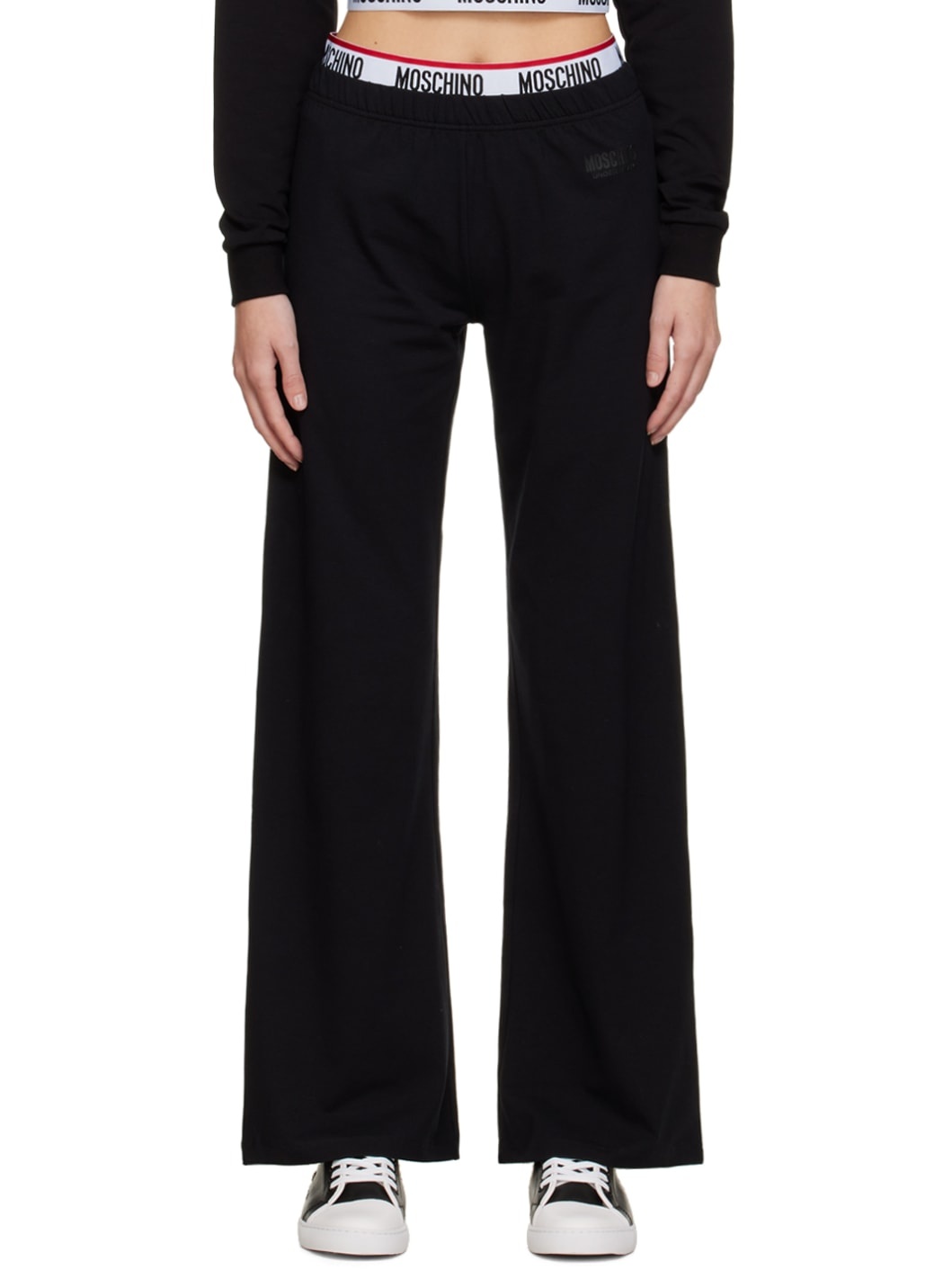 Black Stretch Pyjama Pants - 1