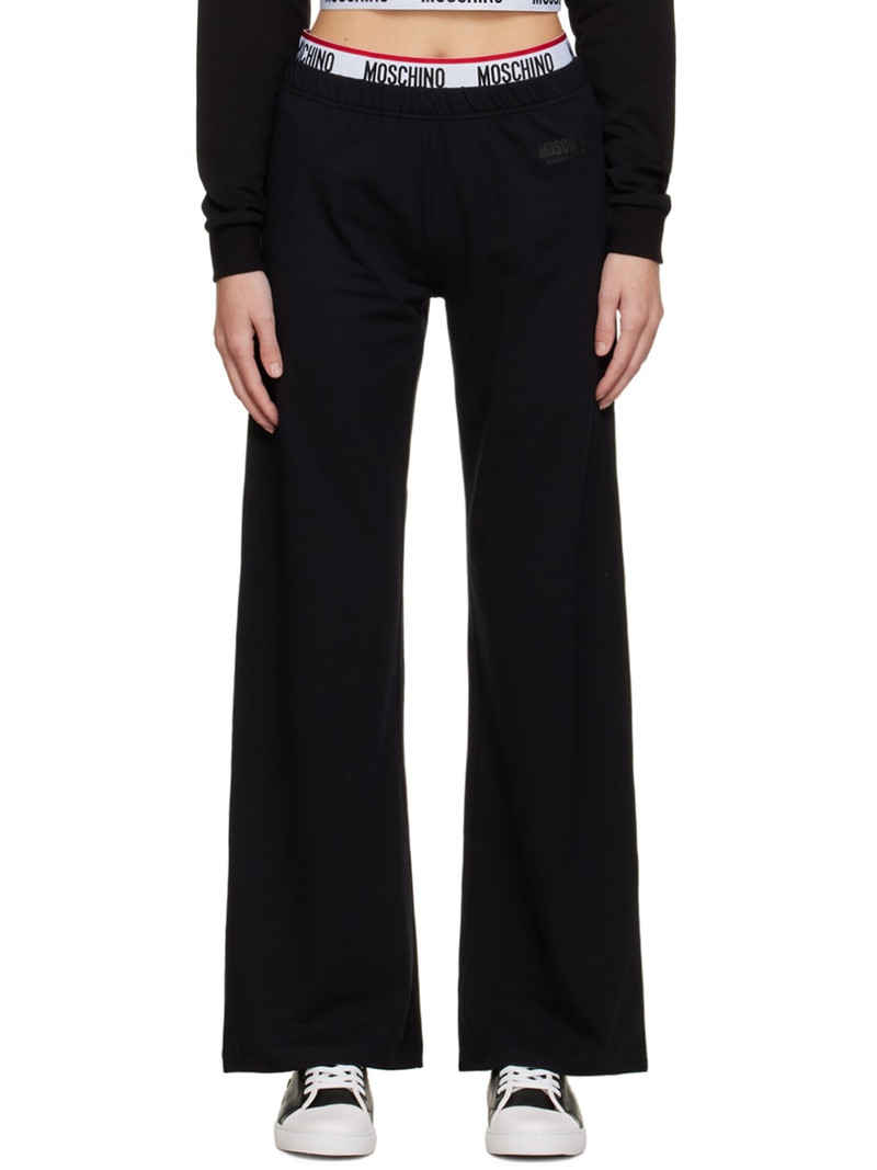 Black Stretch Pyjama Pants 1