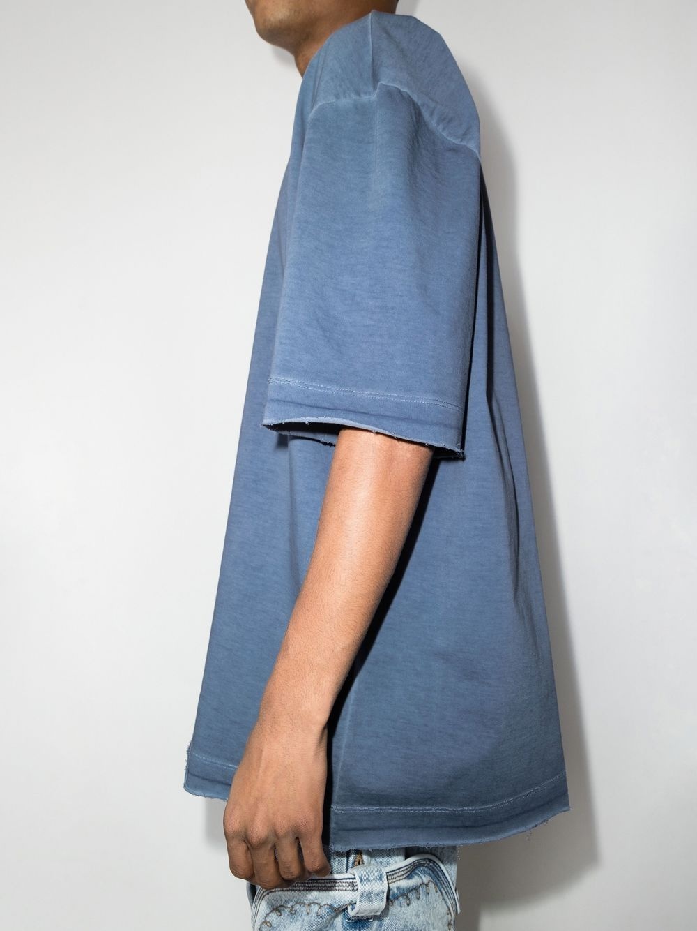 raw-edge oversized T-shirt - 4