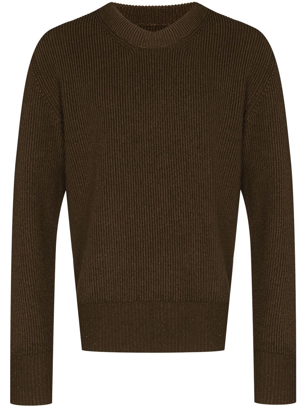 crew-neck knitted jumper - 1