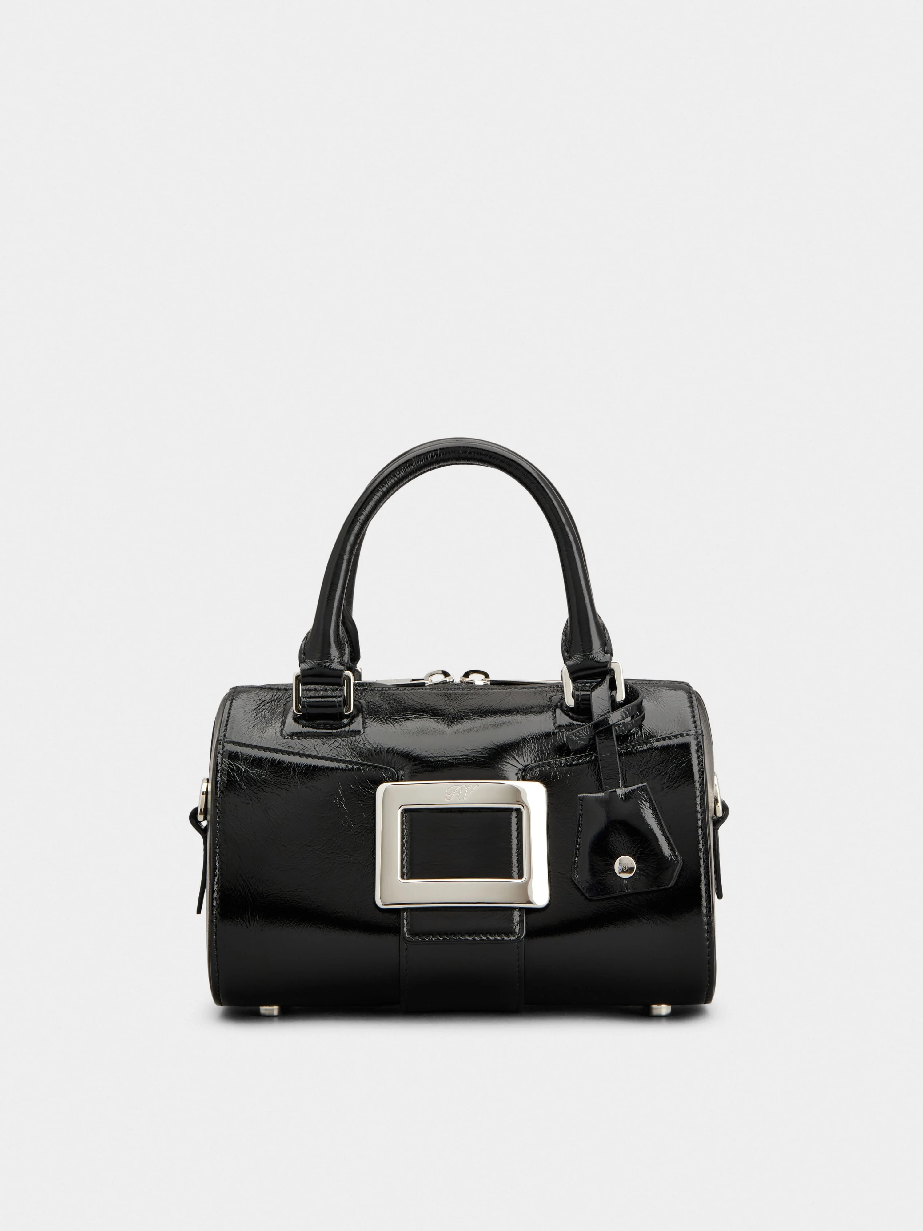 Belle Vivier Mini Bowling Bag in patent leather - 1