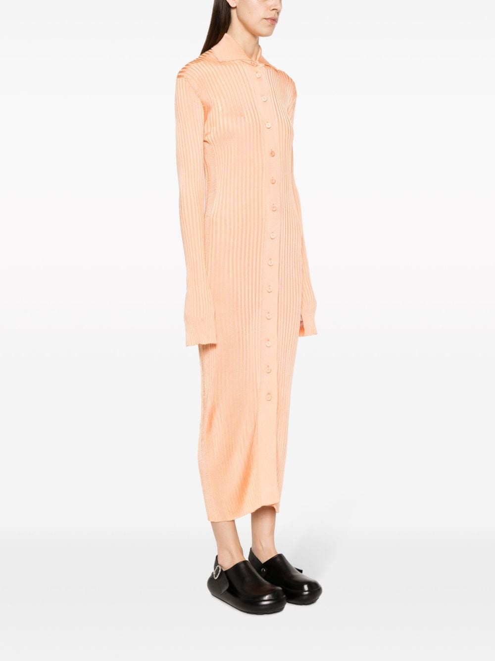 ribbed-knit midi dress - 3