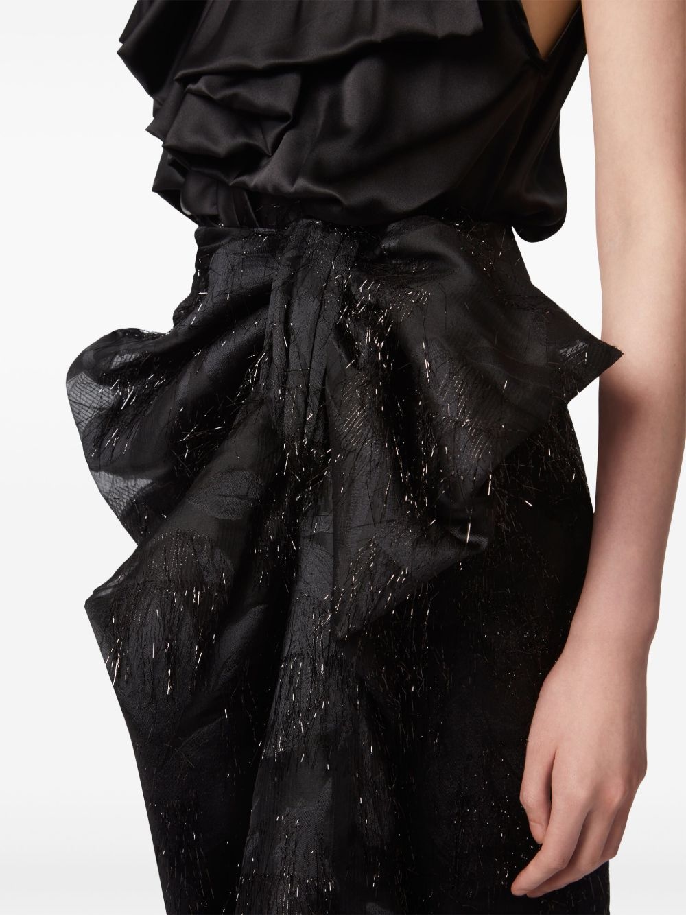 asymmetric bow skirt - 5