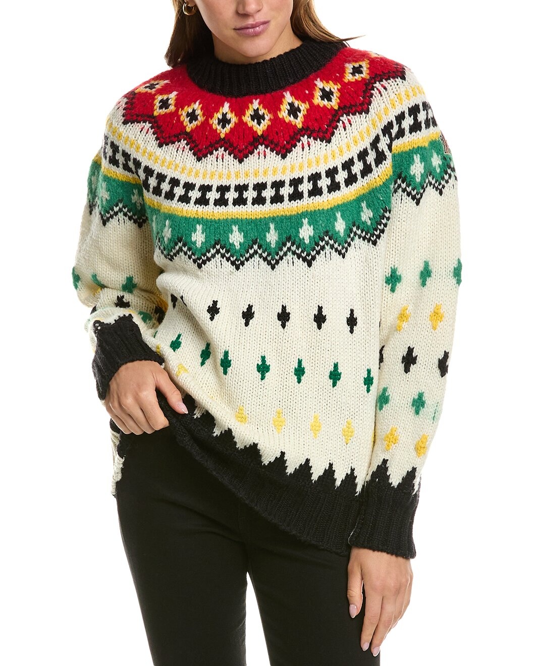 Moncler Wool & Alpaca-Blend Sweater - 1