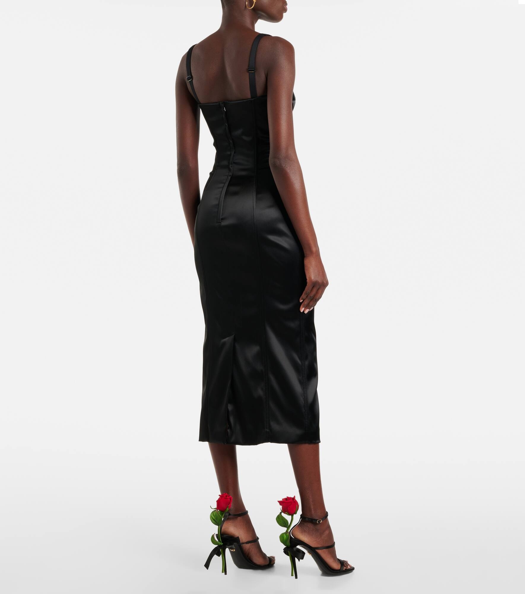 Satin bustier dress - 3