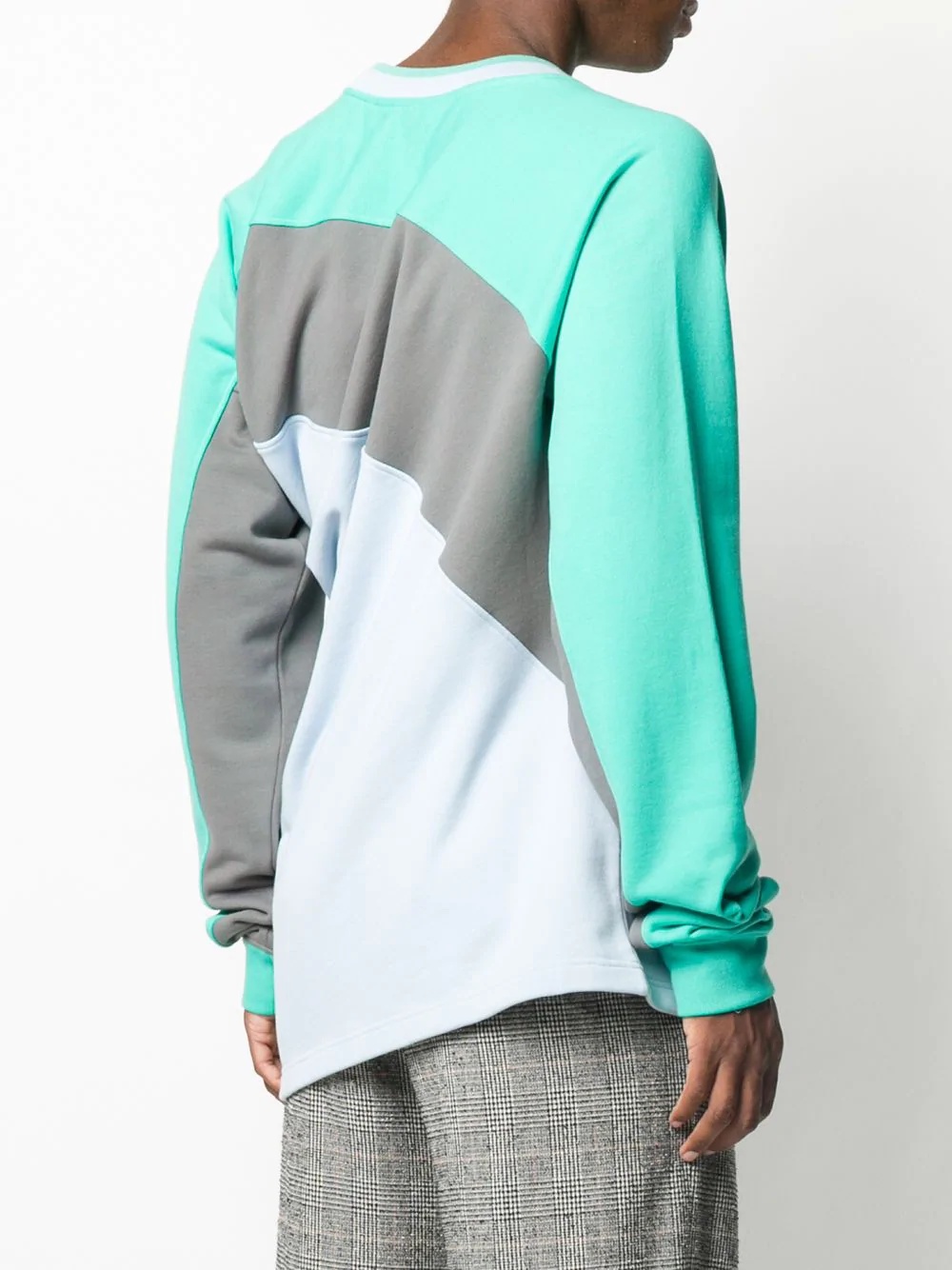 long sleeve colour-block jumper - 5