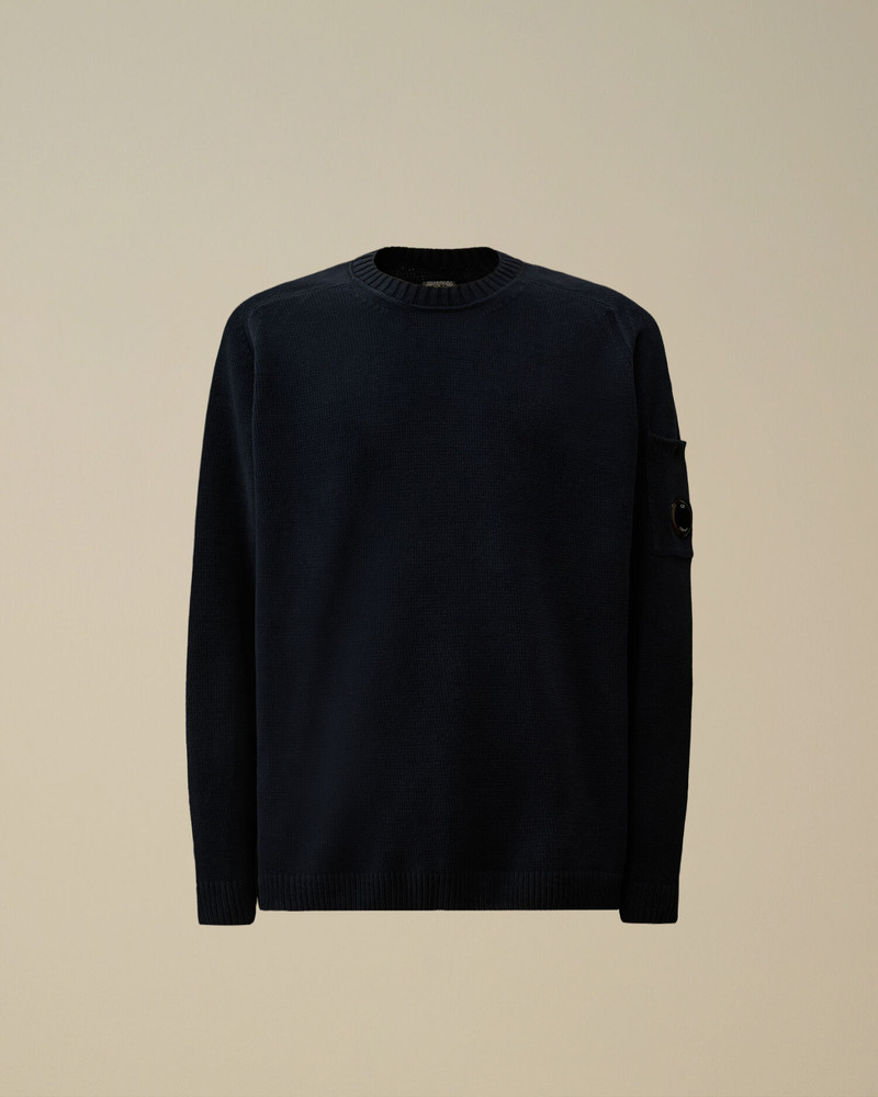 Cotton Chenille Crewneck Lens Sweater 1