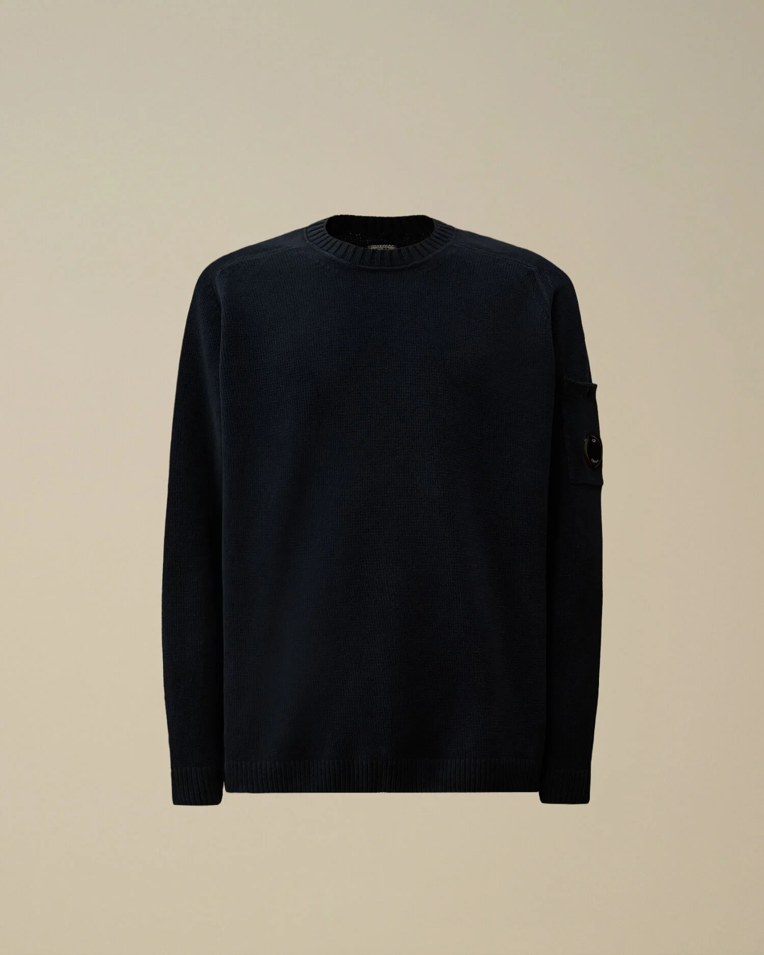 Cotton Chenille Crewneck Lens Sweater - 1