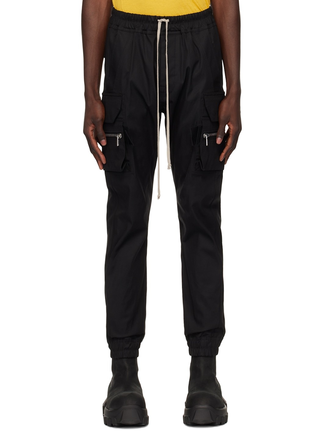 Black Porterville Mastodon Cargo Pants - 1