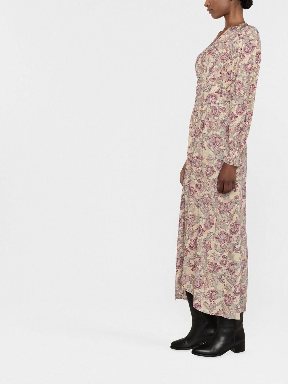 Myrala paisley-print midi-length dress - 4