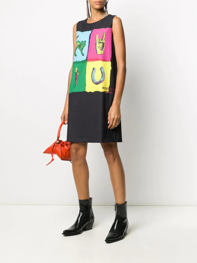 Moschino motif-print sleeveless dress outlook