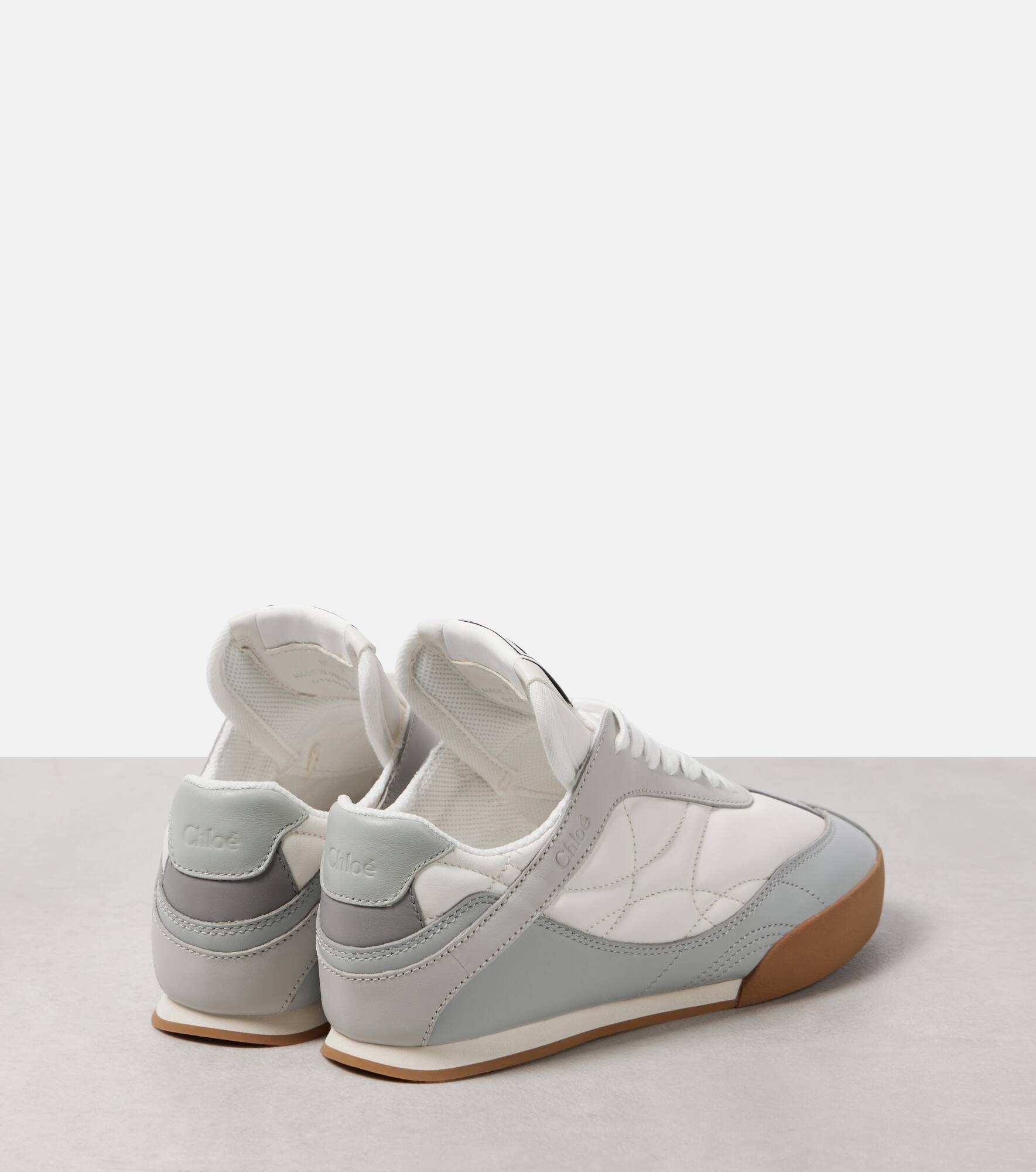 Kick suede-trimmed sneakers - 3