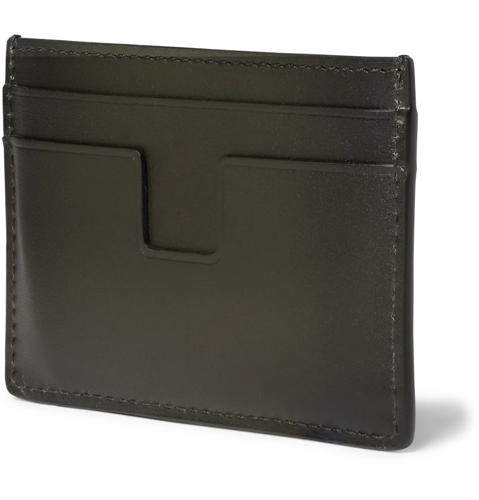 Logo-Debossed Leather Cardholder - 3