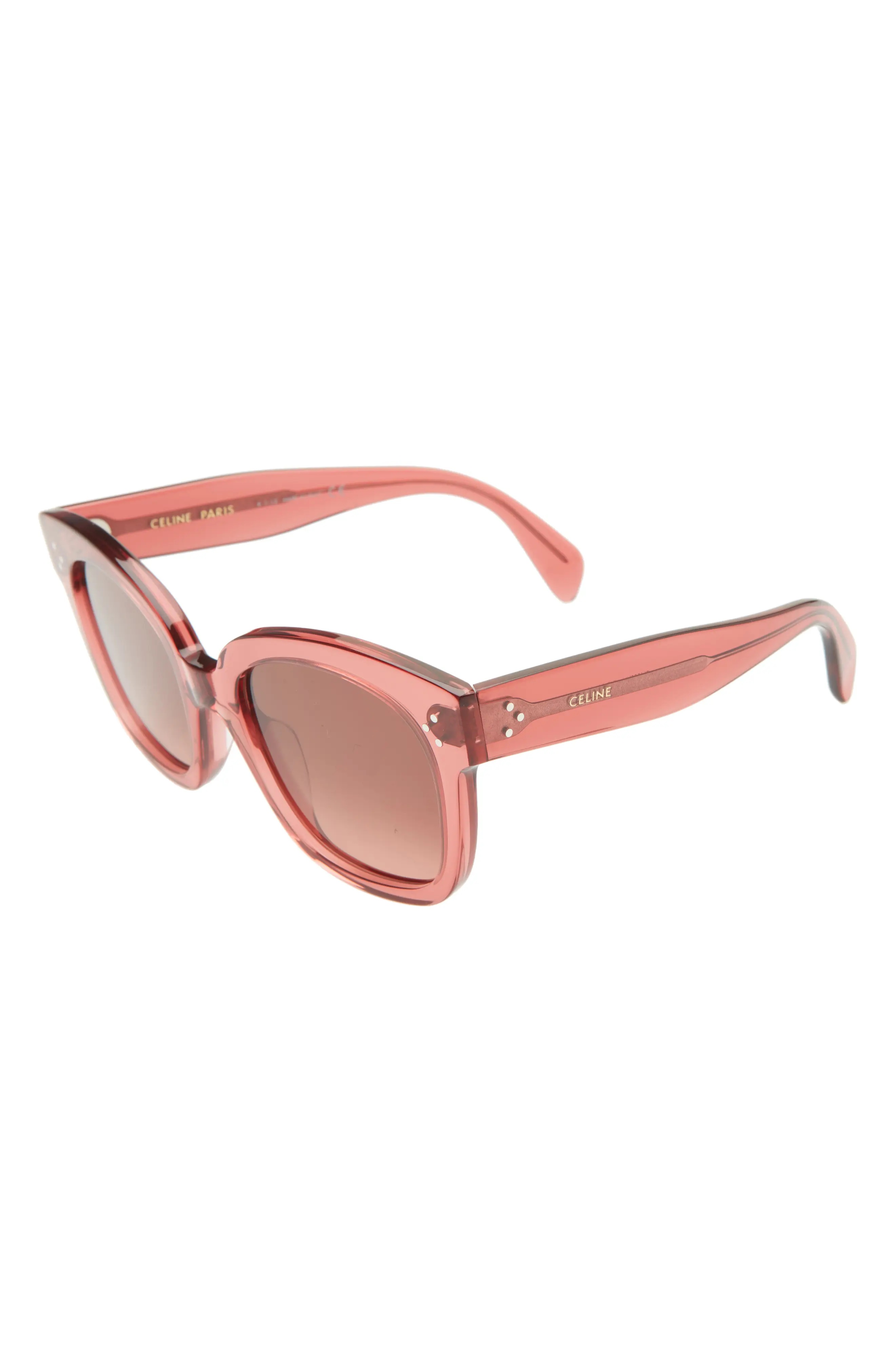 Bold 3 Dots 54mm Gradient Square Sunglasses in Pink /Gradient Bordeaux - 2