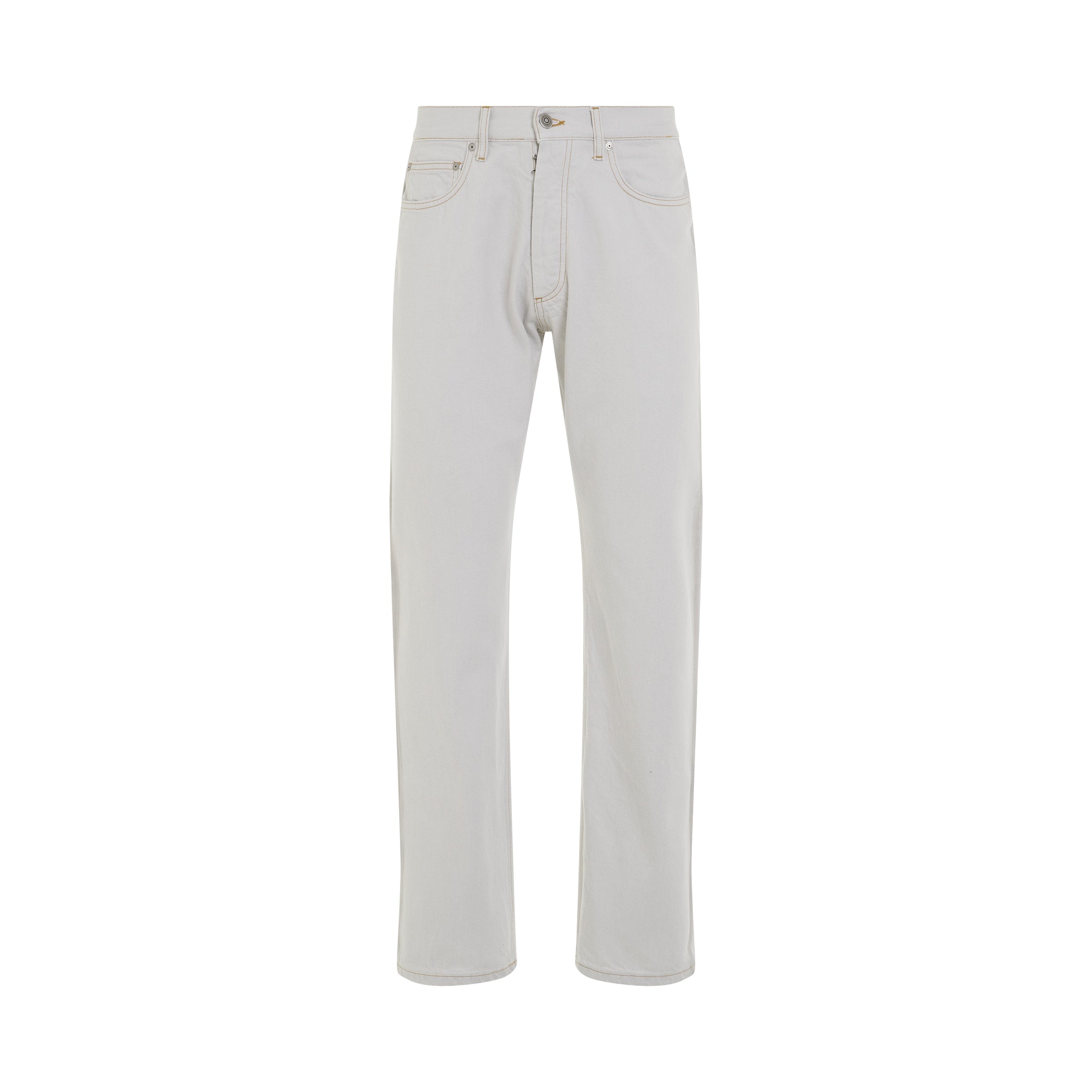 Chalk Selvedge Jeans in Ice - 1