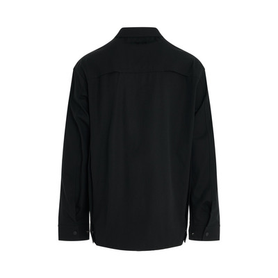 Y-3 Long Sleeve Pocket Shirt in Black outlook
