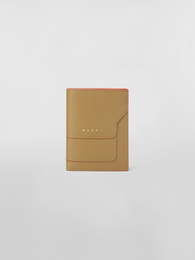 GREEN SAFFIANO CALFSKIN BI-FOLD WALLET - 1