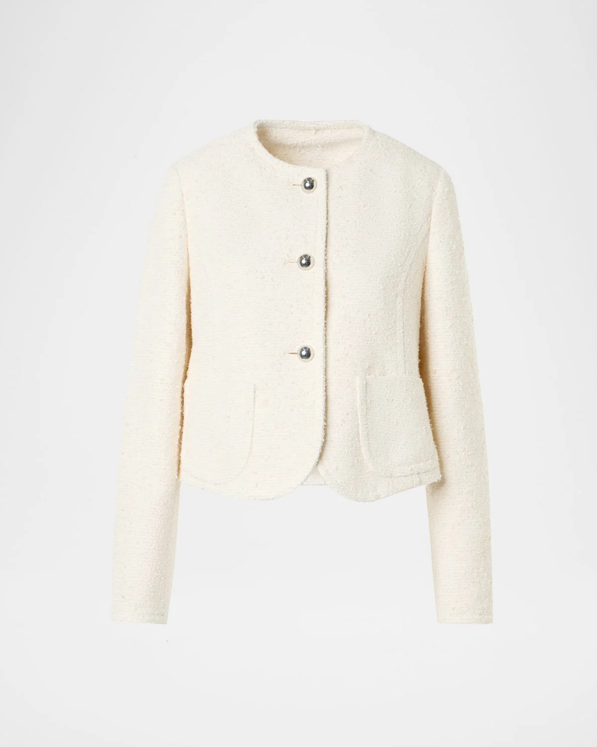 Summer Boucle Single-Breasted Jacket - 1
