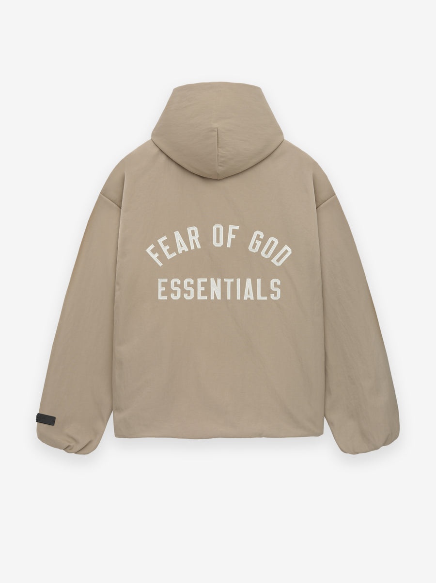 Textured Nylon Hooded Coaches Jacket - 2