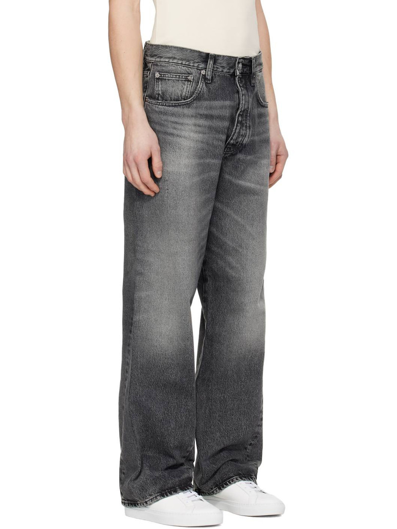 Black Wide Twist Jeans 2