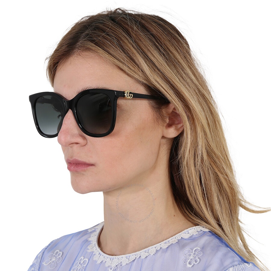 Gucci Grey Butterfly Ladies Sunglasses GG1071S 001 55 - 2