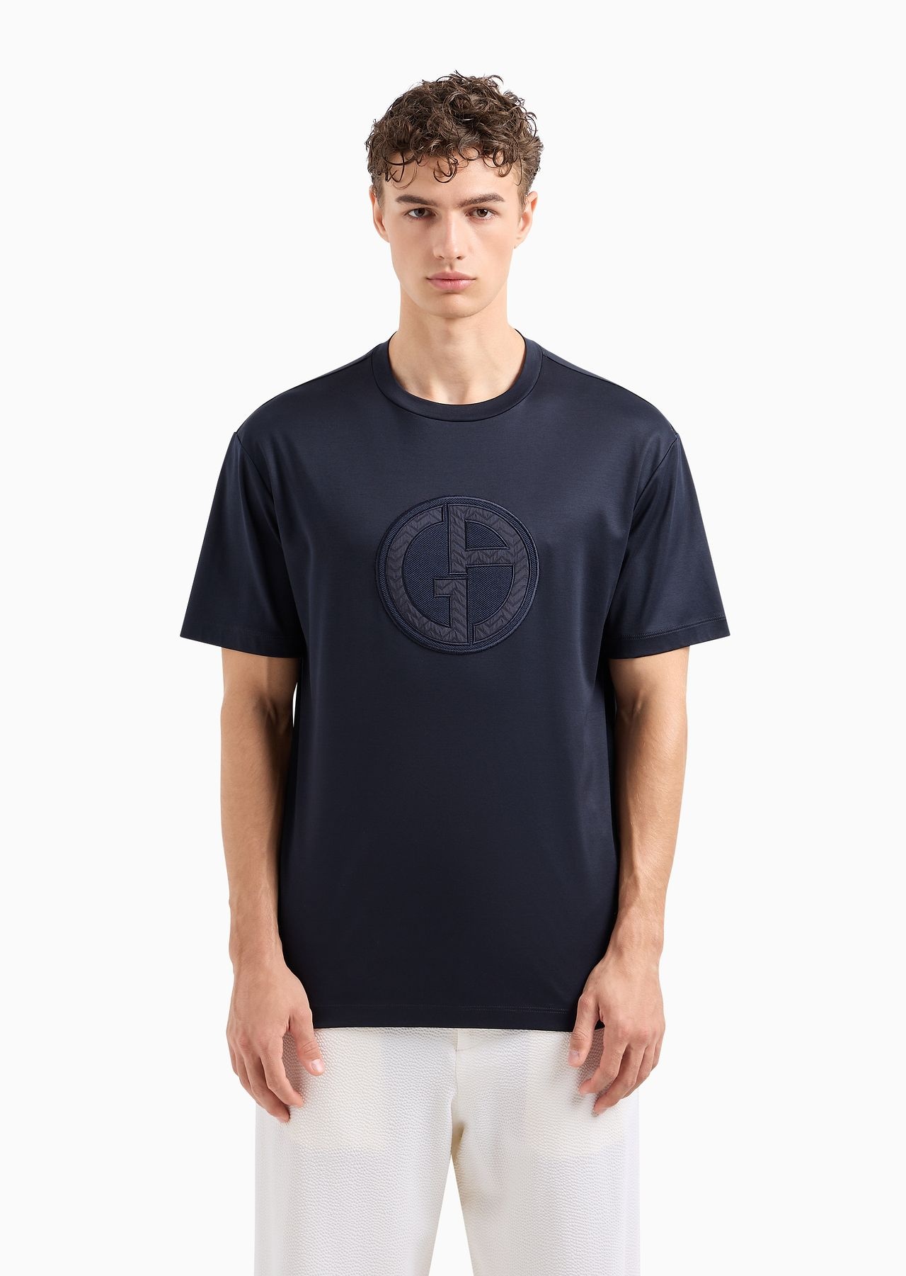 Pure cotton interlock crew-neck T-shirt - 2
