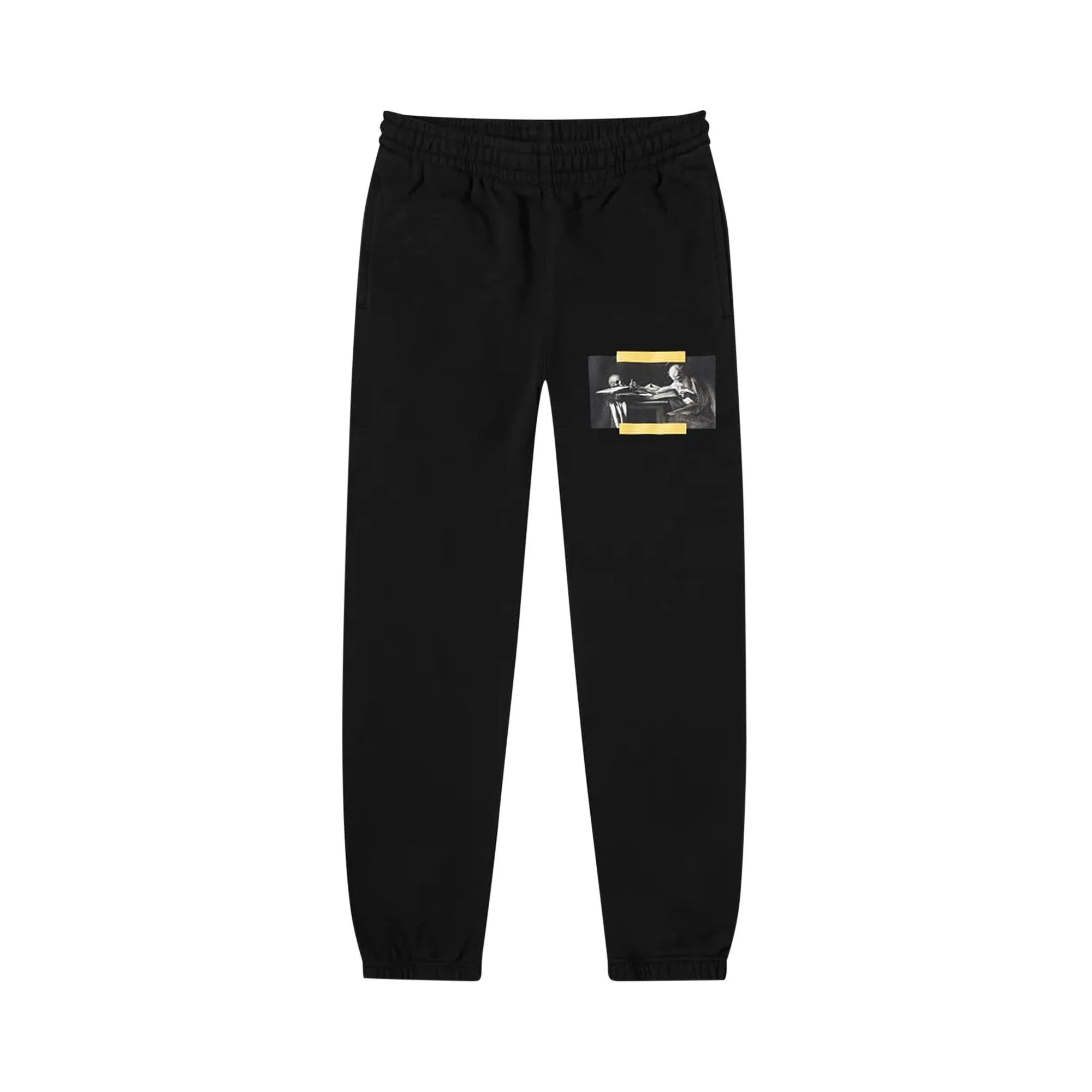 Off-White Carav Painting Slim Sweatpant 'Black/Multicolor' - 1