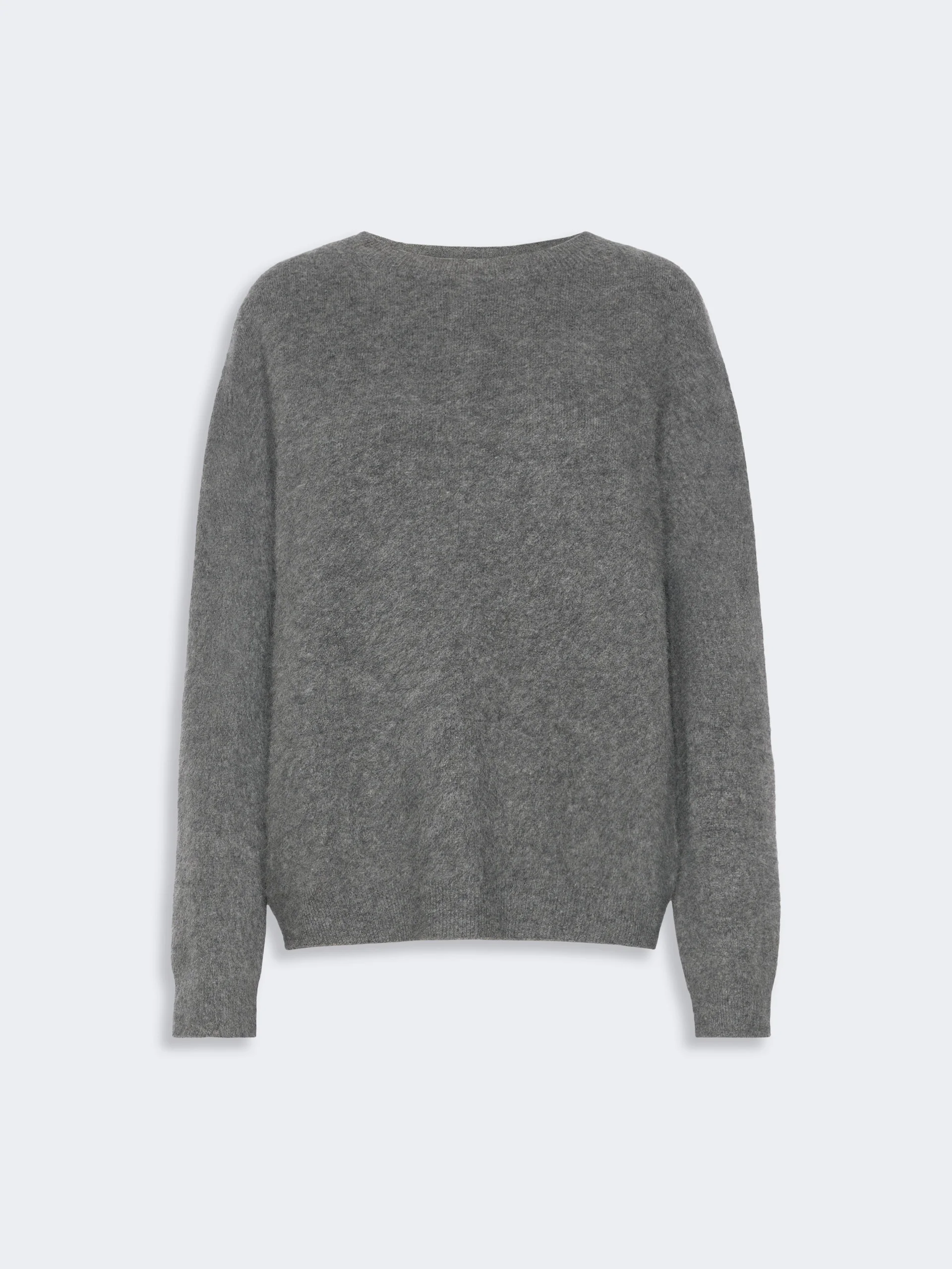 ECO Wool and cashmere crewneck sweater - DARK GREY - 1