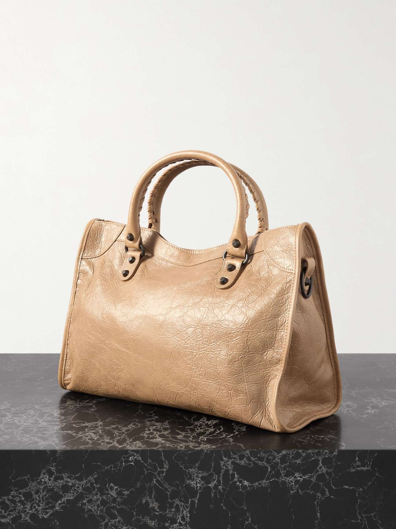 Le City medium textured-leather tote - 3