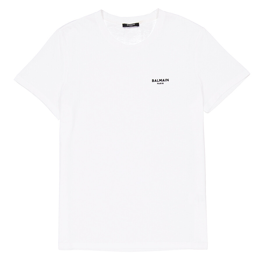 Balmain Flocked Logo Classic-Fit T-Shirt - 5