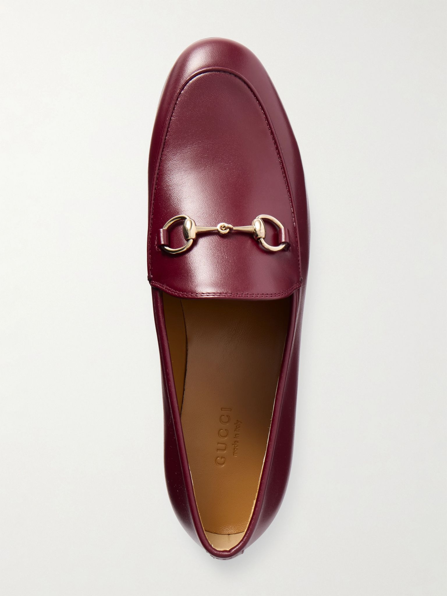 Jordaan horsebit-detailed leather loafers Burgundy - 5