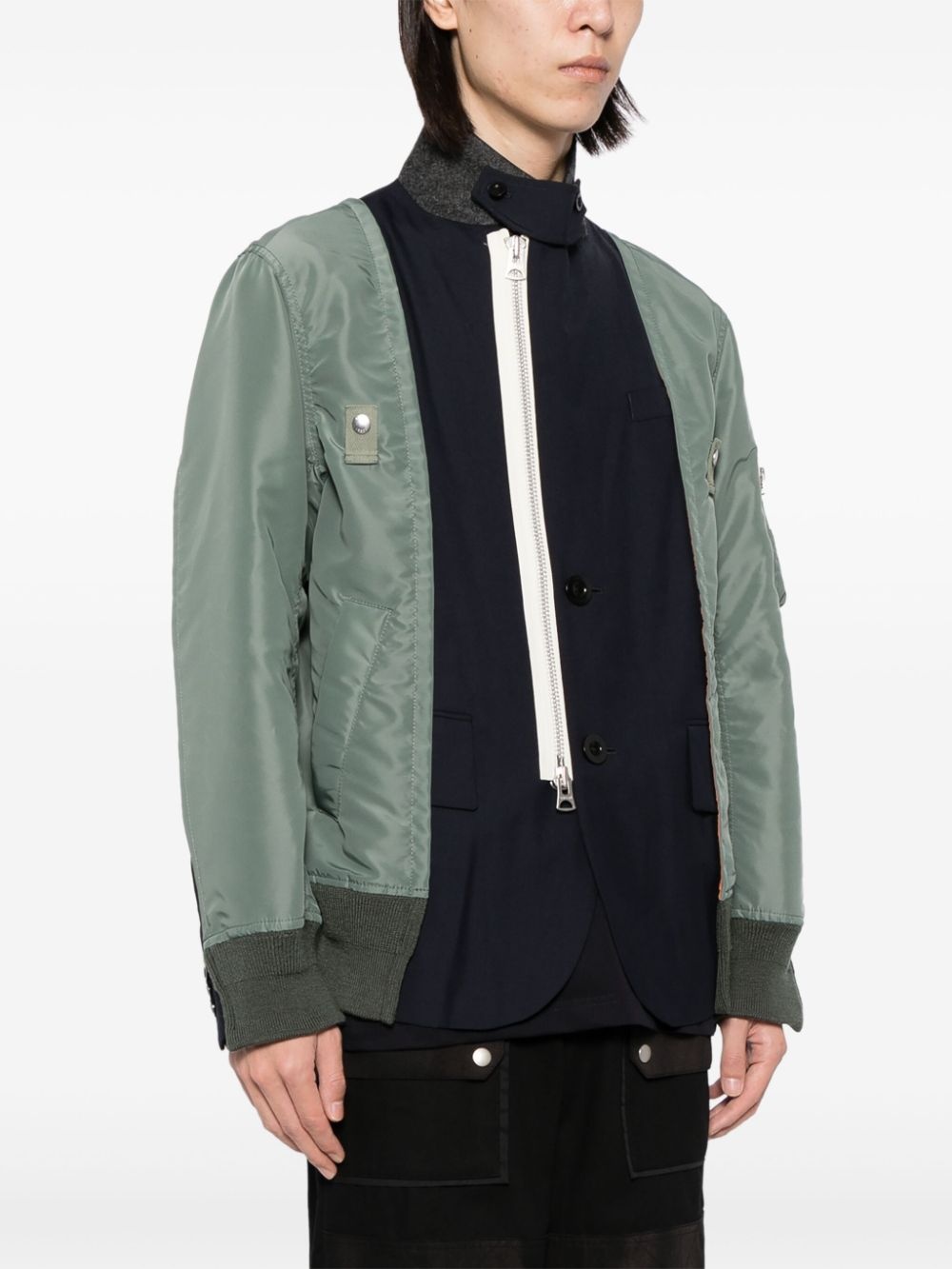 contrast-panel jacket - 3