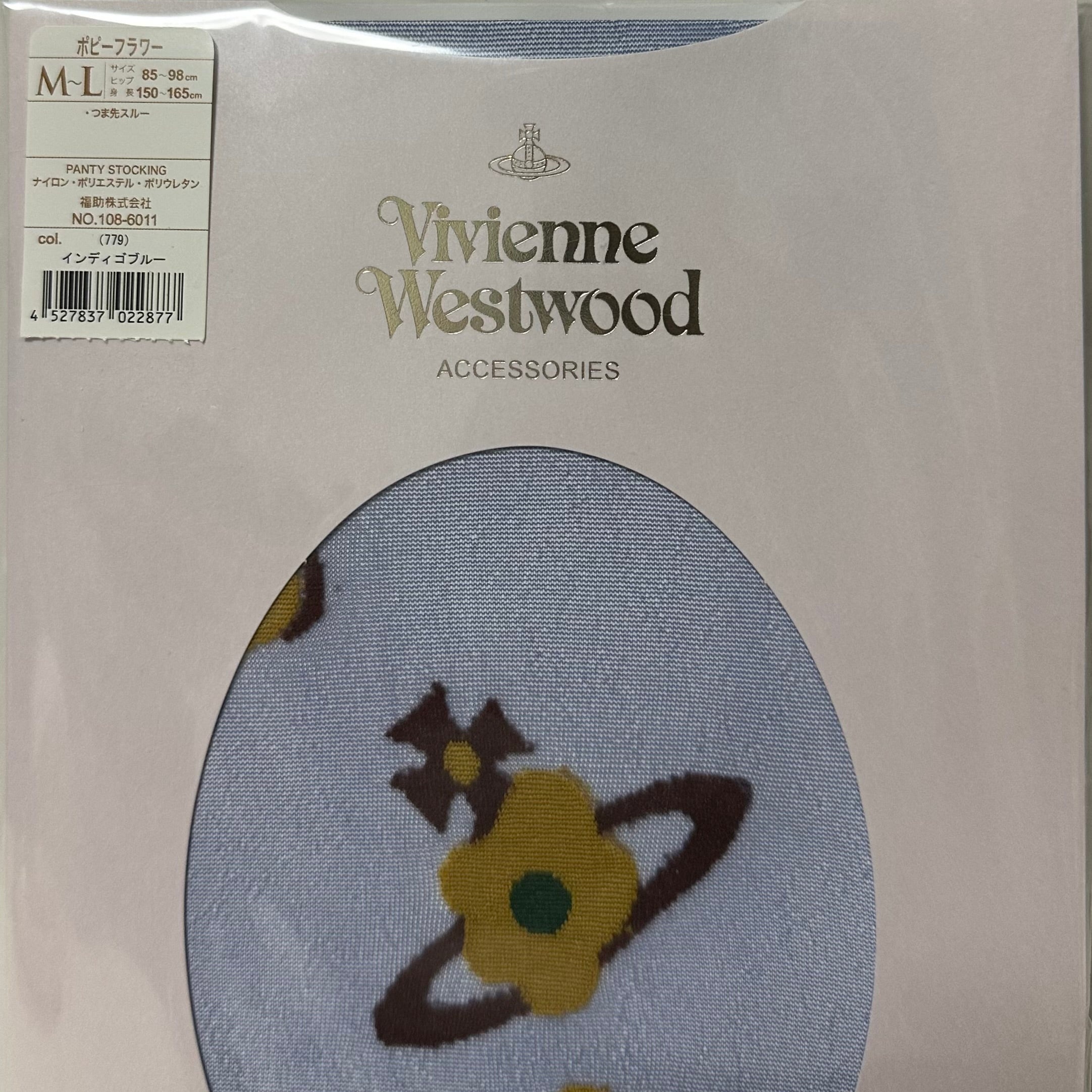 VIVIENNE WESTWOOD Poppy Flower Orb Printed Tights - 3