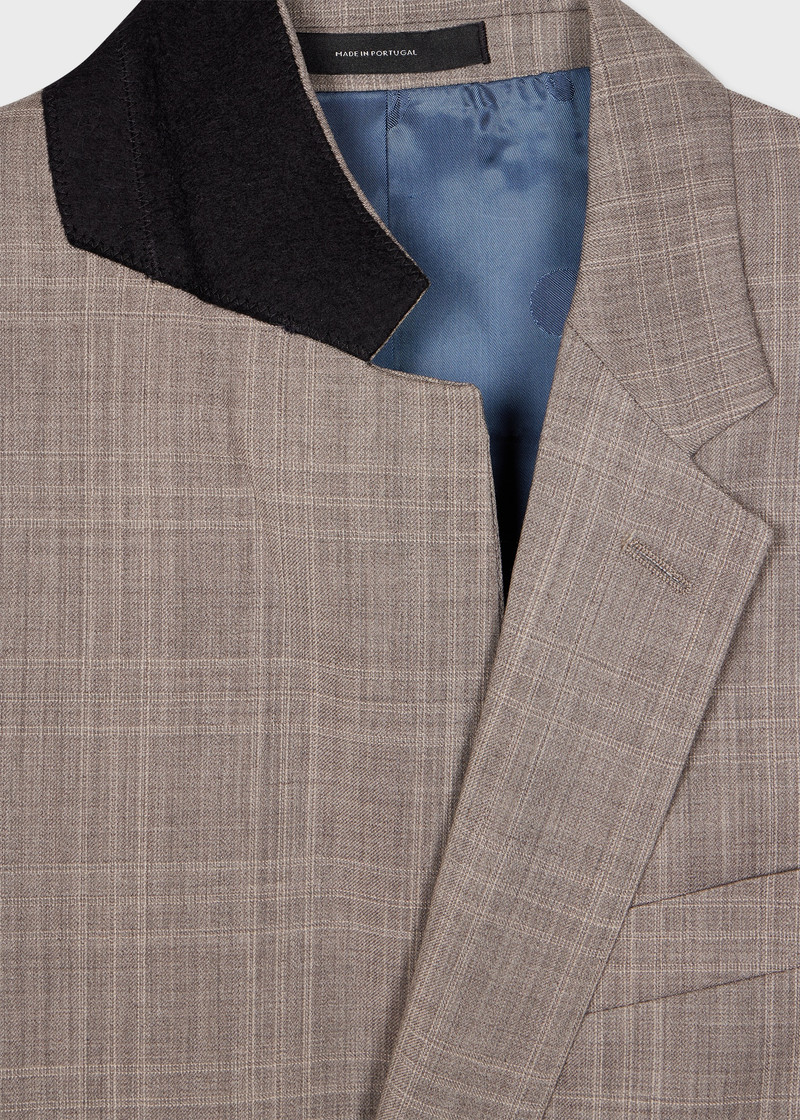 Paul Smith The Soho - Tailored-Fit Grey Check Wool Suit outlook