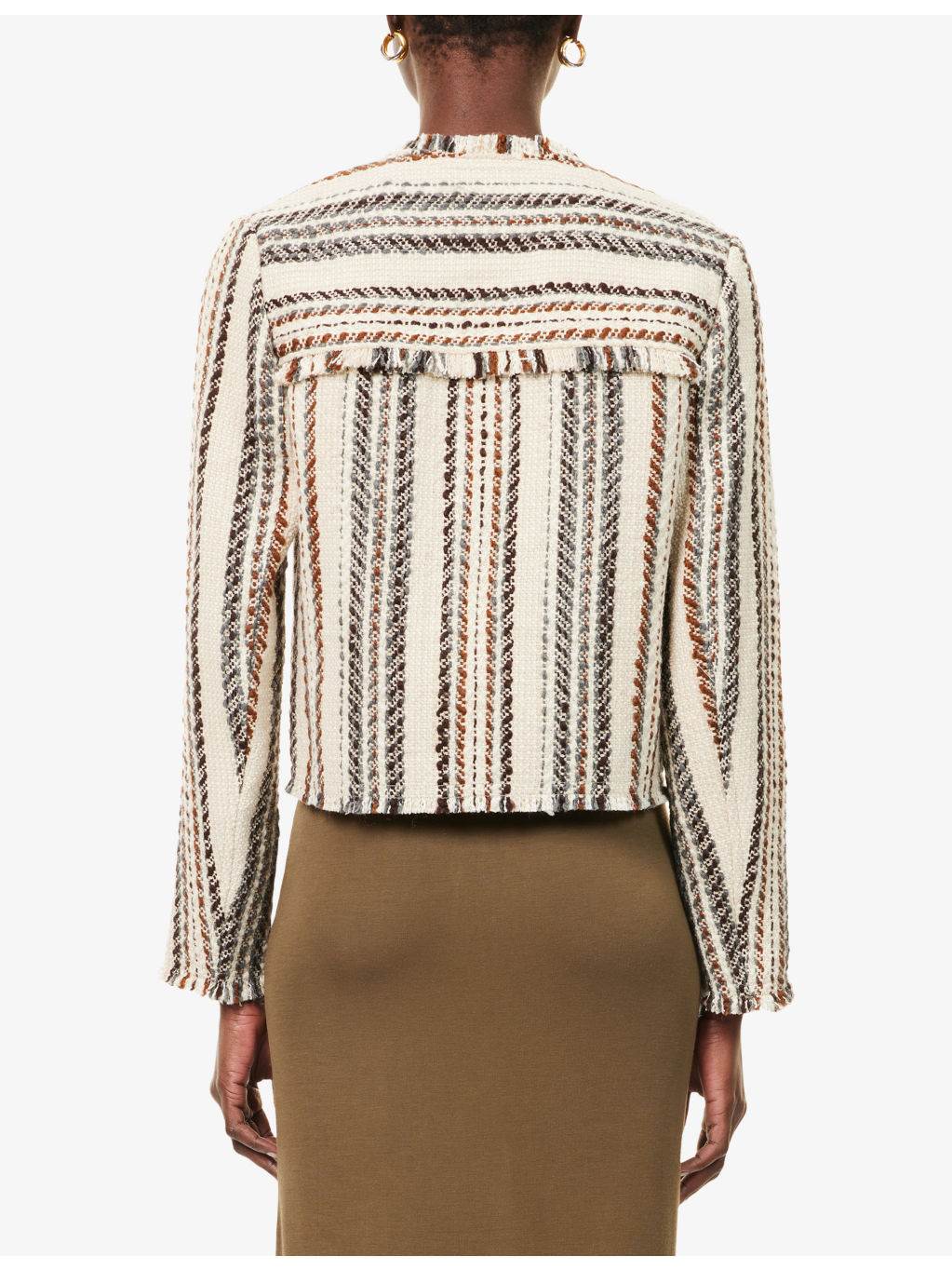 Izaria Fringed Knitted Jacket - 4