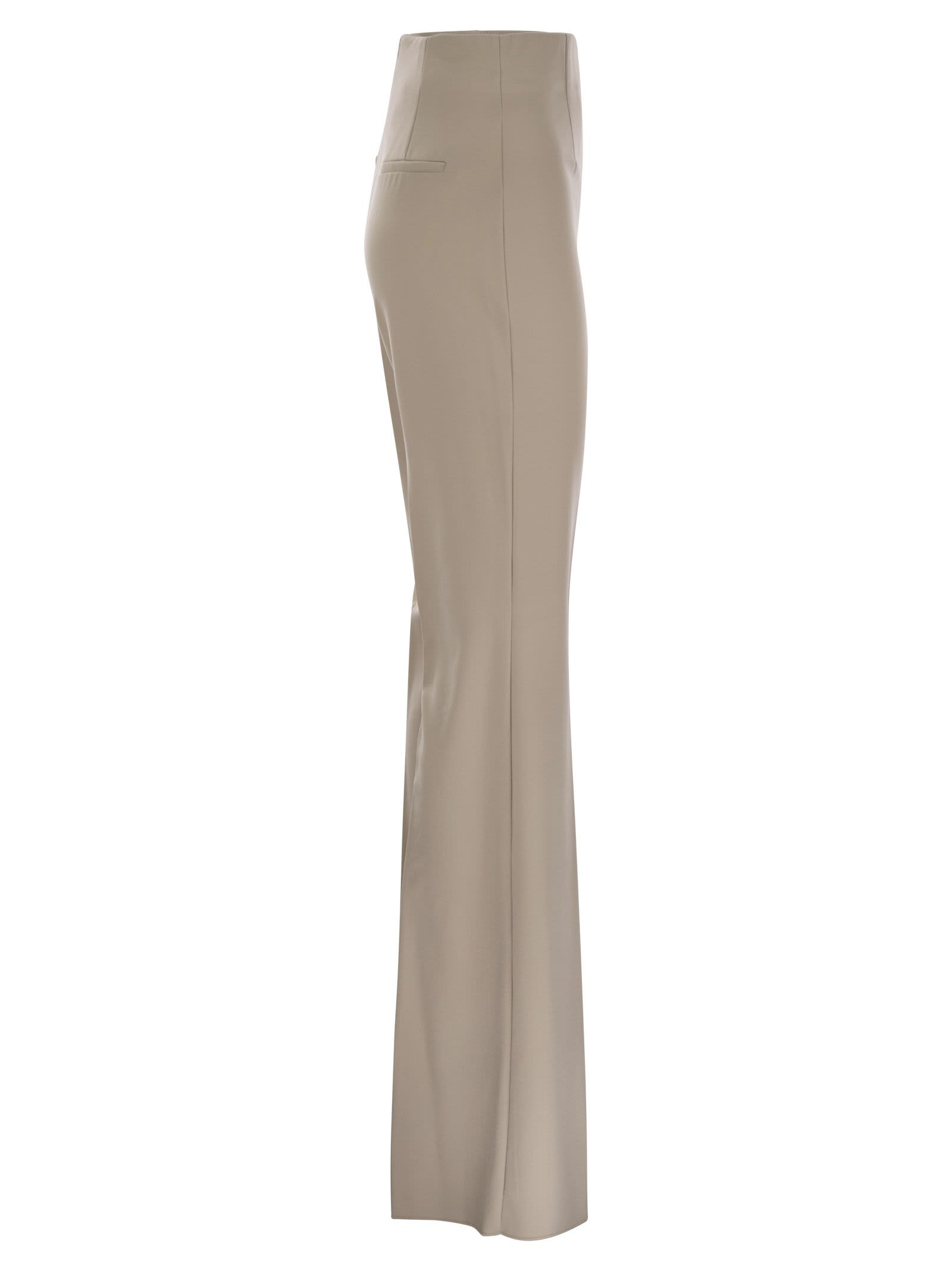 Sportmax Women Olea - High-Waisted Trousers In Scuba Jersey - 3