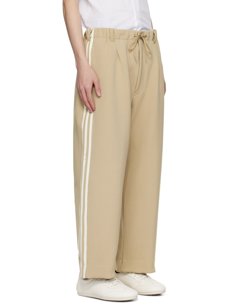 Taupe 3 Stripes Sweatpants 2