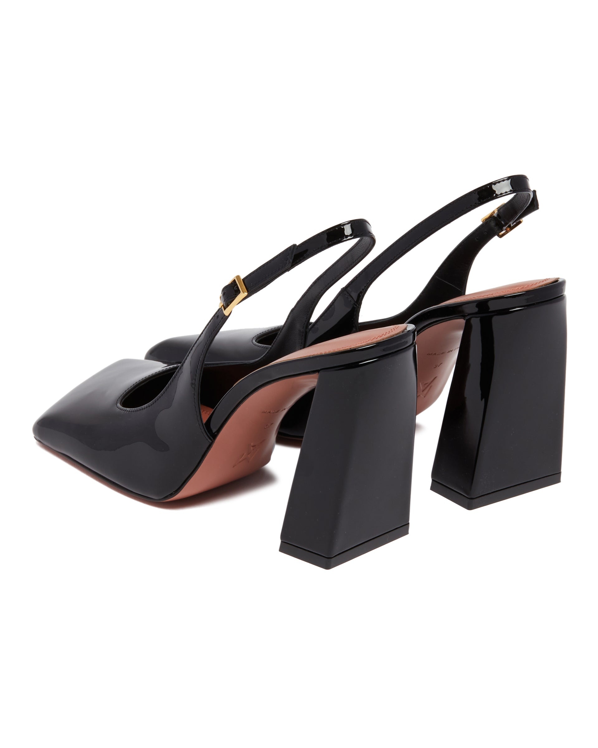 Black Charlotte Sling Pumps - 5