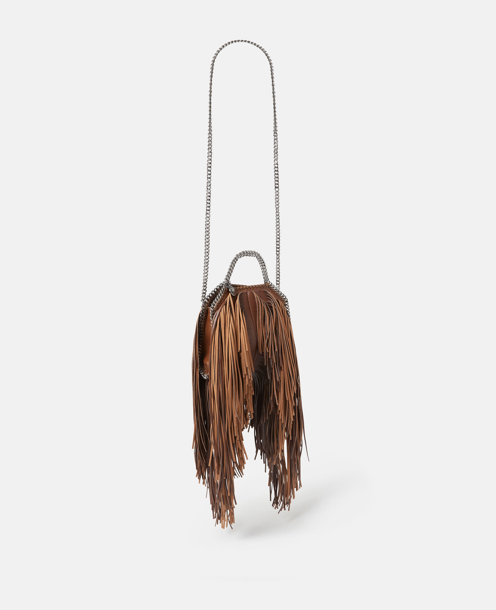 Alter-Suede Fringe Falabella Tiny Tote Bag - 4