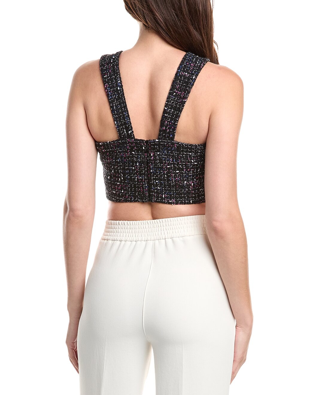 Sandro Tweed Halter Top - 2