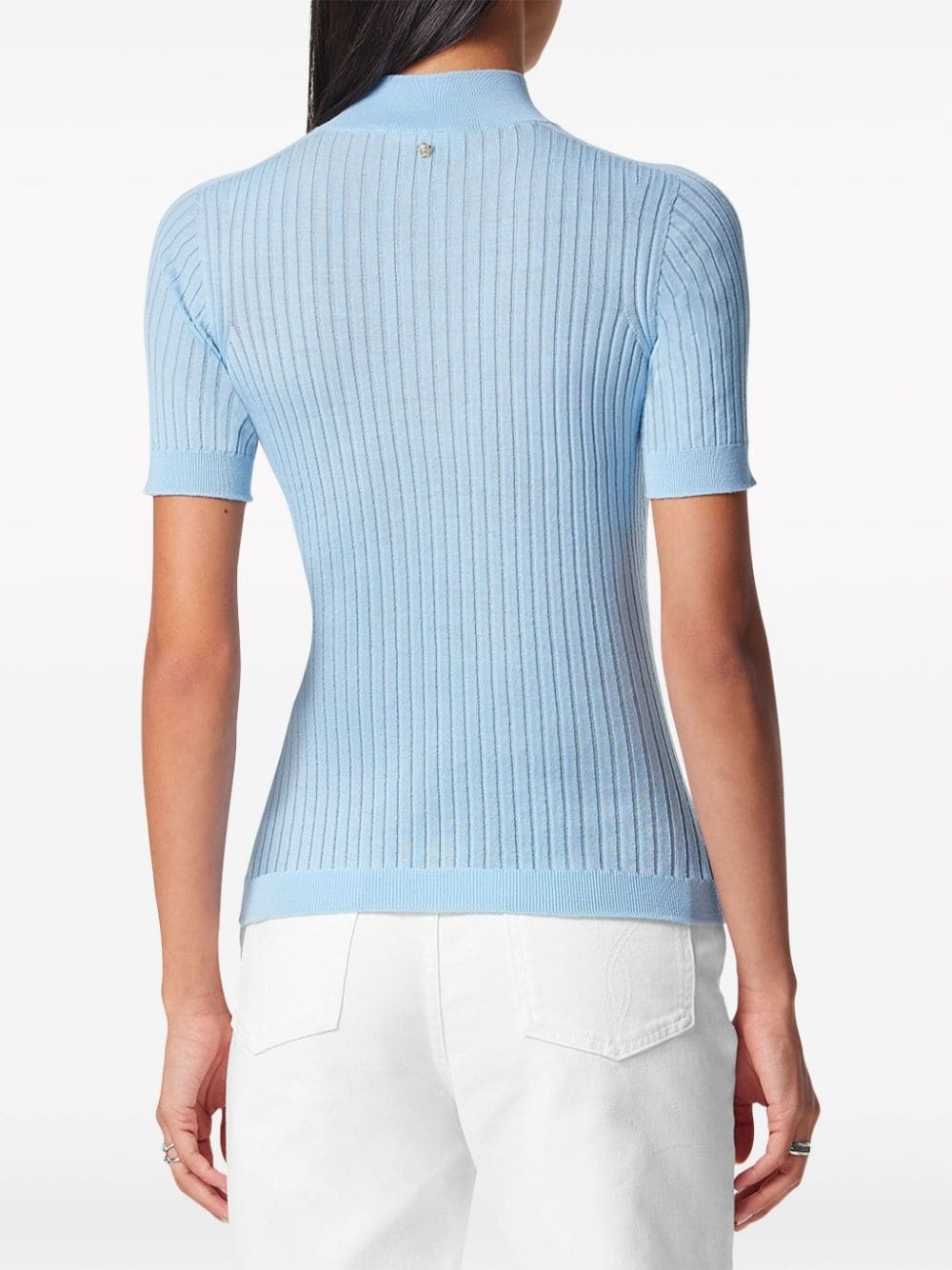 ribbed-knit wool top - 4